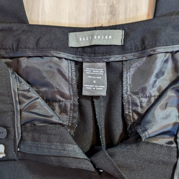 Black Suzy Shier Straight Leg Dress Pants Size 9 - Picture 3 of 7